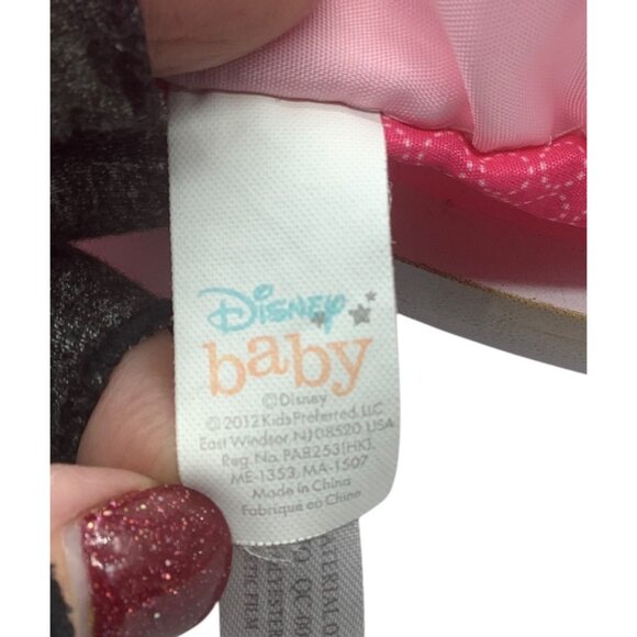 Disney Baby Minnie Mouse Pink Security Blanket Lovey Plush Toy 14" Satin Trim - Picture 4 of 6